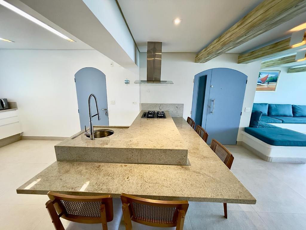 Apartamento Guaruja Morro Do Maluf De Frente Ao Mar! Extérieur photo